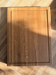 Juego de tablas de cortar Oak Aura, bloques de madera para picar, forma rectangular con asa en forma de corazón, tabla de cortar de madera natural para cocina. - Product Image 6