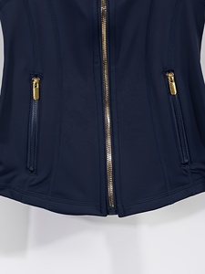 High Quality Women Long Sleeve Fitness Training <b>Jacket</b> Activewear Gym Running <b>Workout</b> Yoga Pilates Front Logo Quick Dry - Product Image 5