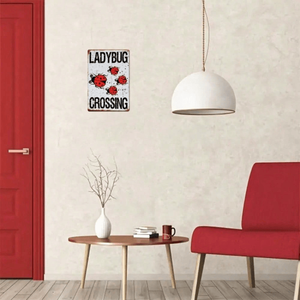 CIFbuy Plaque en aluminium rustique vintage Coccinelle 8x12 pouces (20.3x30.5cm) Style TikTok pour service de retrait Temu - Product Image 2