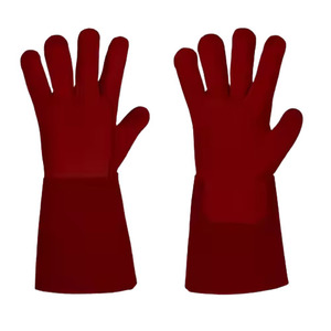 Gants de sécurité industriels robustes en cuir pleine fleur anti-coupure de haute qualité pour soudage TIG, lisses - Product Image 4