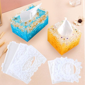 Epoxy <b>Resin</b> <b>Mould</b> for Making Silica Gel Tissue Box for Home Decoration - Product Image 4