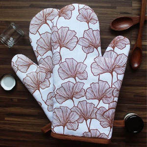 ถุงมือกันความร้อนผ้าฝ้ายพิมพ์ลายตามสั่ง สำหรับใช้ในครัวเรือนและครัวมืออาชีพ - Product Image 4