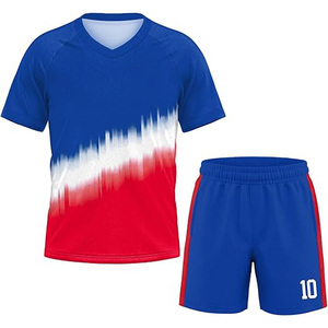เสื้อทีมแบบกำหนดเองสำหรับผู้ชาย-โพลีเอสเตอร์ 100% แขนสั้น คอวี แห้งเร็วและระบายอากาศได้ดี - Product Image 1