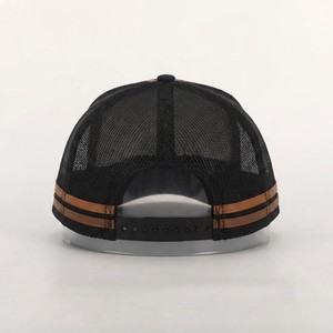 Gorra Trucker Unisex Negra de Malla, 6 Paneles, Ajustable con Cierre a Presión, Transpirable, con Ribete en Contraste, Informal, para Exteriores, Primavera/Verano - Product Image 6