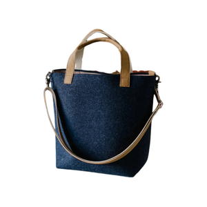 Sac fourre-tout en feutre sacs fourre-tout pour femmes sacs fourre-tout à poignée en papier pour étudiants Logo personnalisé taille personnalisée du Vietnam prix bon marché - Product Image 2