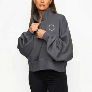 Sudadera de Mujer con Cierre de Cremallera de Primera Calidad, 100% Algodón, Ligera, de Secado Rápido, con Logotipo Personalizado - Product Image 6