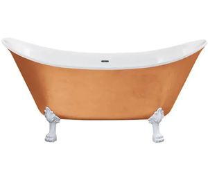 อ่างอาบน้ำทองแดงแบบตั้งพื้นทรงวงรี รุ่นคลาสสิก สำหรับใช้ในบ้าน - Product Image 5