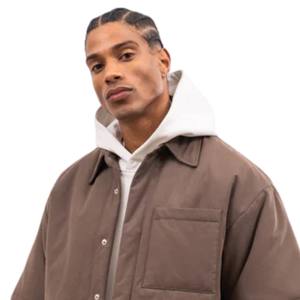 <b>Mens</b> Short Sleeve <b>Padded</b> <b>Shirt</b> Modern Boxy Fit Casual Streetwear Lightweight Summer Overshirt Solid Color Fashion Top - Product Image 6