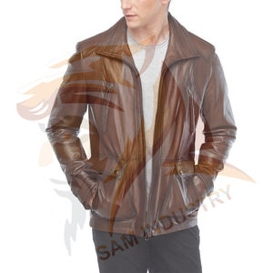 Chaquetas de Cuero para Hombre, Nueva Moda, Última Llegada, Chaquetas de Cuero Resistentes al Viento para Adultos, Gran Venta - Product Image 6