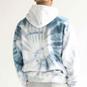 Sudadera con Capucha Tie-Dye para Hombre, Corte Regular, Felpa de Algodón, Casual, Otoño, Diseño con Bolsillos, Logotipo Personalizado, Hombros Caídos - Product Image 4
