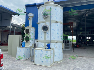 เครื่องกรองแบบเปียก 4500-5000 ลูกบาศก์เมตร/ชั่วโมง พร้อมปั๊ม ขนาด D1000/H3600 มม. ประสิทธิภาพ 95-98% สำหรับการกรองก๊าซ - Product Image 2