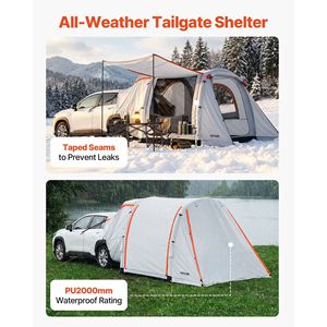 Tenda Gonfiabile per SUV 8 x 6,7 piedi, 3 Stagioni, con Veranda, Porte Ventilate, Finestre a Rete, Impermeabile PU2000mm, Tenda da Portellone SUV - Product Image 5