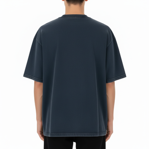 T-shirt en coton délavé pour homme, 230 GSM, coupe classique, col rond, manches courtes, respirant, confortable, usage quotidien, toutes saisons, service OEM - Product Image 3