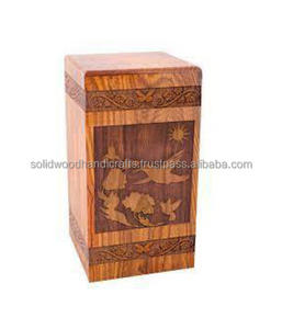 Nouveau design d'urnes funéraires en bois pour adultes urnes funéraires urnes funéraires taille personnalisée fournitures funéraires - Product Image 1