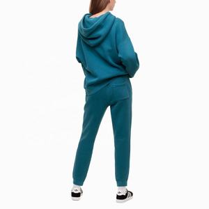 Women Pullover Jogger Fleece Sweatsuit Set Warm Athletic Hoodie Workout Gym Activewear Two Piece Outfit Loungewear <b>Appliques</b> - Product Image 2