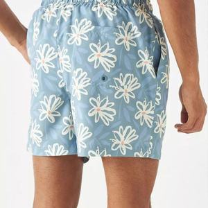 Shorts de bain pour hommes en polyester extensible, respirants et à séchage rapide, avec impression par sublimation, personnalisables, vente en gros - Product Image 5