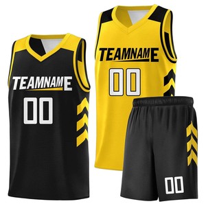 Ensemble d'uniformes de basketball professionnels personnalisés à séchage rapide et antibactériens pour unisexe, en jersey respirant lavé, avec option grandes tailles - Product Image 2