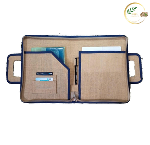 Stylish Corporate Jute <b>File</b> Organizer Bag for Business Documents - Product Image 2