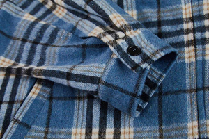 High Fabric Quality Flannel <b>Shirt</b> Custom Embroidery Checkered <b>Shirt</b> Wholesale Men Flannel <b>Shirt</b> Chest Pocket Vintage Plaid Top - Product Image 5