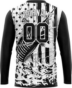 เสื้อตกปลาสำหรับมืออาชีพ ผ้าระบายอากาศ ควบคุมความชื้น ป้องกันแสงแดด UPF 50+ เสื้อตกปลาน้ำหนักเบา เสื้อกีฬา เสื้อผ้าสำหรับกิจกรรมกลางแจ้ง - Product Image 2