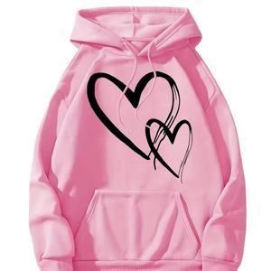 Venta al por mayor de productos calientes logotipo personalizado Sudadera con capucha de lana de las mujeres de peso pesado liso grueso Sudadera con capucha y sudaderas personalizadas de lana - Product Image 1