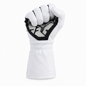 Guantes de Carreras de Dedo Completo, Blancos y Negros, con Paneles Recubiertos de PU, Antideslizantes, Unisex, Impermeables, Ligeros, de Poliéster y Algodón, para Karting - Product Image 6