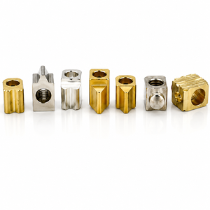Blocs de connecteurs électriques en laiton et acier inoxydable usinés CNC/laser avec vis pour assemblage personnalisé et usinage - Product Image 4