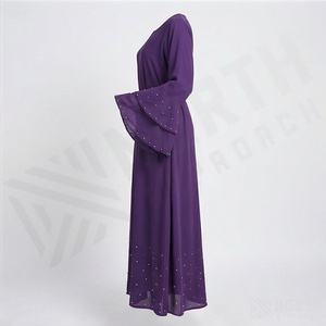 Nouvelle collection de vêtements islamiques décontractés pour femmes, abayas en vente, fabrication professionnelle, meilleur prix, mode modeste, vente en gros - Product Image 3