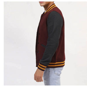 Chaqueta de Invierno 2026, Fabricante OEM, Chaqueta Universitaria de Alta Calidad con Mangas de Cuero y Bordado, Chaqueta Varsity de Béisbol con Letras - Product Image 3