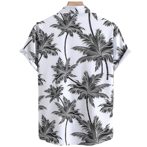 Chemise hawaïenne à manches courtes pour homme, personnalisable, nouvelle collection été, élégante, décontractée, respirante, séchage rapide et infroissable, idéale pour les vacances - Product Image 3