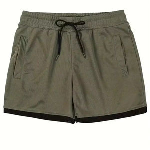 Pantalones Cortos de Baloncesto de Doble Capa de Malla para Hombre con Logotipo Personalizado, Cierre con Cordón, Antiarrugas, Elásticos en 4 Direcciones y Transpirables - Product Image 1