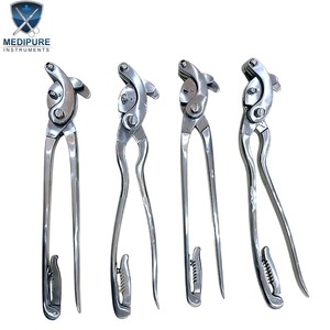 Top Quality Serra Emasculator Curved with Ratchet Stainless Steel Heavy Duty Veterinary <b>Castration</b> <b>Tool</b> Veterinary Instruments - Product Image 3