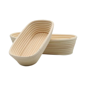 Bread Banneton Proofing Basket Handmade Rattan Bread Rising Bowl with Linen Liner for Artisan Sourdough Baking - Product Image 1