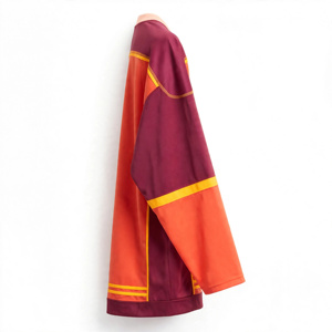 Maillot de hockey sur glace unisexe à manches longues, color-block, col en V, pull respirant en maille polyester, vêtements de sport toutes saisons Amkoor - Product Image 4