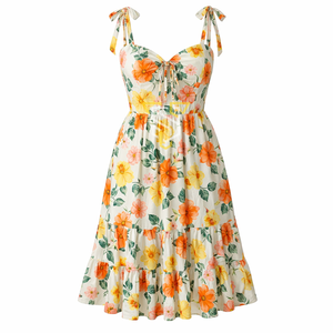 ชุดเดรสลำลองสำหรับผู้หญิง ใส่ได้ทั้งแบบลำลองและเป็นทางการ สำหรับฤดูร้อน แบบไม่มีแขน ระบายอากาศได้ดี ทนทาน แห้งเร็ว คุณภาพดีเยี่ยม - Product Image 2