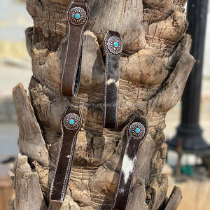 พวงกุญแจหนังวัวแท้ใหม่ทำมือแท้แท้น่ารักมีเสน่ห์พร้อมสายคล้องข้อมืออุปกรณ์เสริมสไตล์ตะวันตก - Product Image 3