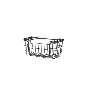 Set of 3 Black Metal Wire Storage <b>Baskets</b> <b>Stackable</b> Kitchen Pantry Bathroom Countertop Organizer Bins - Product Image 6