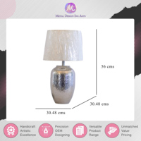 Lampe de table latérale en aluminium finition nickel brillant, 100 % qualité garantie, d'origine indienne, pour éclairage intérieur et décoration intérieure, au meilleur prix