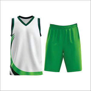 Camiseta de Baloncesto Unisex con Cuello en V, Diseños Personalizados, 100% Poliéster, Manga Corta, Estampada, Uniforme de Baloncesto de Verano para Equipos - Product Image 1