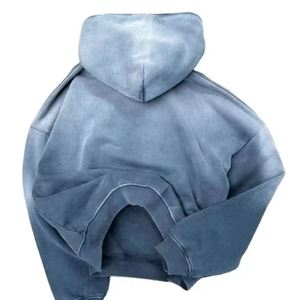 Sudadera con Capucha Extra Grande para Mujer, Color Sólido, Hombros Caídos, Manga Larga, Tejido de Algodón Transpirable, Corte Corto, para Otoño - Product Image 3