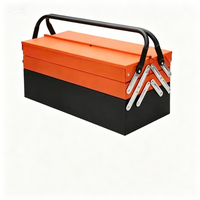 Kit d'outils de réparation mécanique complet de 85 pièces, boîte de rangement pliable à 3 niveaux, clé à cliquet, jeu de douilles