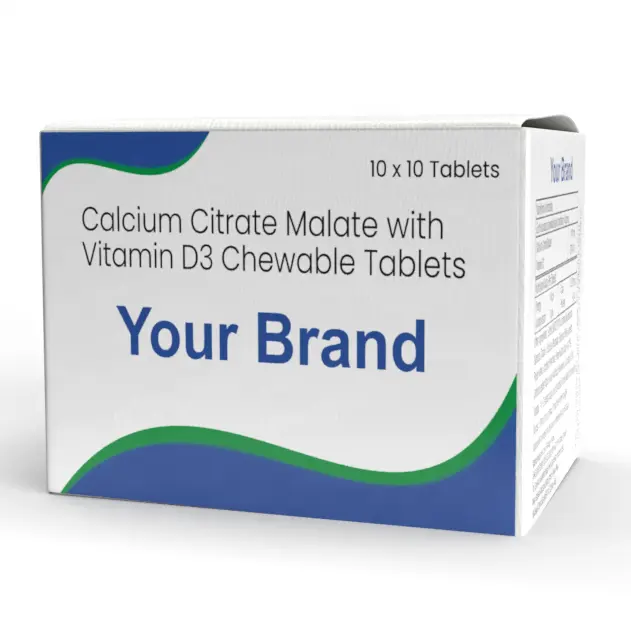 أقراص Calcium citrate malate + Vitamin D3 المعتمدة من GMP تعزز قوة العظام والأسنان وتدعم وظيفة الأعصاب والعضلات