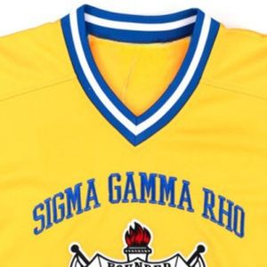 Maillot de football Sigma Gamma Rho Or Unisexe – Tenue de Sororité Grecque, T-shirt Athlétique, Vêtement de Sport Personnalisé pour Équipe, Maillot Décontracté pour Jour de Match - Product Image 3