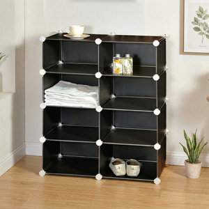 Black Friday Sale Shelf Wholesale Taiwan Household <b>Storage</b> Manufacturer PP Modern Cube Kids Toy Adjustable <b>Folding</b> <b>Storage</b> Cube - Product Image 6