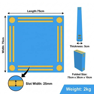 Table flottante en mousse EVA durable pour jeux, plateau de cartes, table pliante flottante pour Mahjong, pour piscine, plage, fête, dominos - Product Image 3