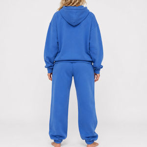 Custom Logo <b>Women</b> <b>Fleece</b> Pullover Hoodie and Pants 2 Piece Set Oversized <b>Jogger</b> Sweatshirt Tracksuit for <b>Women</b> - Product Image 2