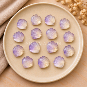 Perles de coquillages d'améthrine 12 mm, perles de pierres précieuses polies pour la fabrication de bijoux, colliers, bracelets, boucles d'oreilles, artisanat, accessoires de bricolage en gros - Product Image 3