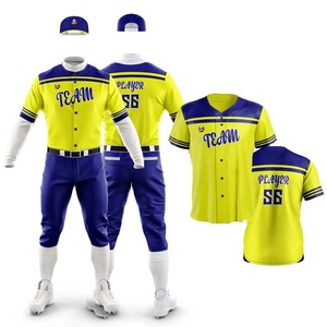 Custom Logo Unisex Baseball Softball Uniforms High Quality 100% Polyester Breathable Moisture Wicking Short Wholesale - Product Image 1