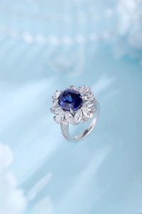 Vente en gros d'anneaux de couple en argent sterling 925, bijoux assortis pour les mariages, cadeau de promesse, bijoux en diamant - Product Image 3