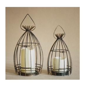 Farol de Hierro con Acabado Envejecido para Decoración Vintage del Hogar, Bodas, Fiestas y Decoración Luminosa Festiva - Product Image 2